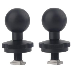 1" Track Ball with T-Bolt for RAM B Size Double Socket Arm, Track Mount for Kayak/Truck/Motorcycles, Compatible with RAM Tough-Track(2PCS)
