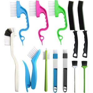 12Pcs Small Cleaning Brush, Crevice Gap Cleaning Brush,Door Window Track Groove Corner Crevice Cleaning Brushes for Cleaning Window Grooves/Bathroom/Toilet...