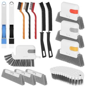 15 Pcs Window Groove Cleaning Brush Tool, Door Window Track Cleaner Groove Gap Cleaning Tools Crevice Cleaning Brush Gap Scrub Brush for Shutter Sliding Door Keyboard Tile Lines...
