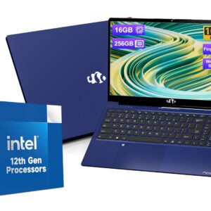 15.6-FHD-Laptop Student-Laptop, 16GB RAM 256GB SSD, Intel Pentium Quad-Core N100 Processor (Up to 3.4GHz) Backlit Keyboard Fingerprint WiFi 6 BT5.2 Business-Laptop, 2 Years...