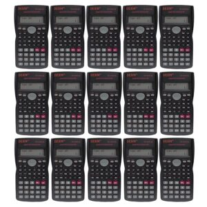 16 Pack 2 Line Engineering Scientific Calculator, Basic Construction Multi-Function Large Display Pocket Calculators Ideal for Office School Teacher Student Finance Math...