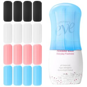 16 Pack Silicone Bottle Cover,Travel Essential for Women Men,Cruise Ship Essentials 2025,Beach Vacation Essentials,Travel Size Toiletries,Airplane Travels Accessories Elastic...