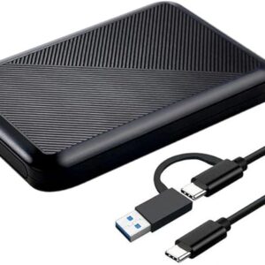 1TB Ultra Slim Portable External Hard Drive USB 3.1 Type C HDD Storage for PC, Mac, Laptop, PS4, Xbox one (1TB)