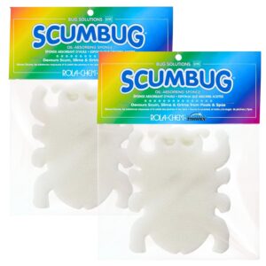 2 Pack Scumbug Hot Tub Scum Absorber โ The Original, Highest Rated Scum Absorber Ever โ Pool Sponge Oil Absorber for Hot Tub, Spa & Pool โ Hot Tub Cleaning Tools That Soak Up...