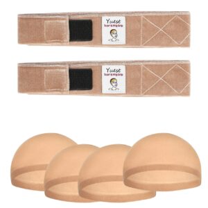2 Pack Wig Grip Band - Velvet Wig Grips Adjustable Headband Stay Put No Slip Edge Saver