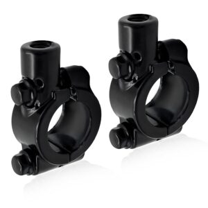 2PCS Motorcycle Mirrors Mounts, 7/8" Handlebar Mirror Mount Clamp Adaptor with 8mm Thread, Aluminum Alloy Rearview Mirror Bracket Clamp for Motorcycle Dirt Bike Scooter