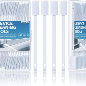 40Pcs Disposable Crevice Cleaning Brushes for Small Spaces, Detail Gaps Scrub Cleaner Brush Set for Toilet Bowl Corner, Household Cleaning Tool Supplies for Window Track, Door...