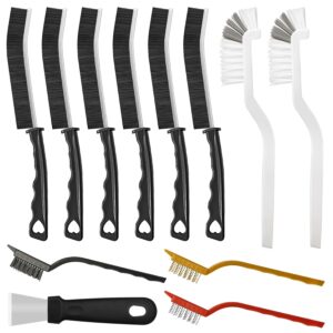 4TH Crevice Cleaning Brush SetโHousehold Deep Cleaning Supplies, Perfect for Small Spaces, Grout, and Tough Tasks -12 Pack