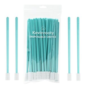 50PCS Disposable Crevice Cleaning Brush Kit, Disposable Toilet Brush, Window Sill, Keyboard, Car AC Cleaner (Blue)