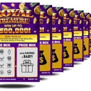 7 Pack - Pregnancy Announcement Lottery Scratch Off Tickets | 4x6 Authentic Looking | Pregnancy Scratch Off Great for Baby Announcements, Pregnancy Announcement to Grandparents...