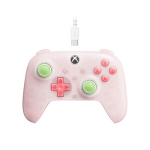 8Bitdo Ultimate Mini Wired Controller for Xbox with RGB Lighting Fire Ring, Hall Effect Joysticks and Triggers, for Xbox Series X|S, Xbox One, Windows 10/11 - Officially...