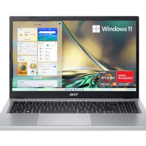 Acer Aspire 3 A315-24P-R7VH Slim Laptop | 15.6" Full HD | AMD Ryzen 3 7320U Quad-Core | AMD Radeon Graphics | 8GB LPDDR5 | 128GB NVMe SSD | Wi-Fi 6 | Windows 11 Home
