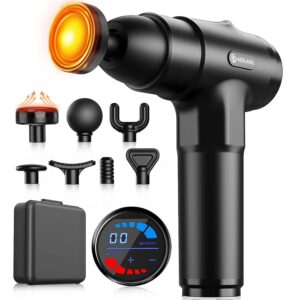 AERLANG Massage Gun with Heat Deep Tissue Back Massager Neck Massager for Pain Relief,Muscle Percussion Massage Gun, Birthday Gifts for Men Women Dad him Handheld Message Gun...