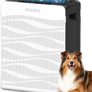 Air Purifier for Home Large Room 2800 Ftยฒ, MOOKA H13 True HEPA Double-Sided Air Purifiers for Home Pets with Washable Filters, PM 2.5 Air Quality Sensor, Air Filter Cleaner for...