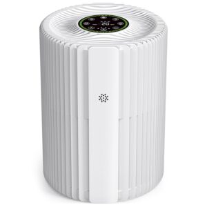 Air Purifiers For Bedroom And Home 1095 Sq. Ft True H13 HEPA Pet Air Purifier For Dorm Room With Air Quality Display 360ยฐ Air Intake & Outlet For Bedroom Office, DH-JHD07(White)