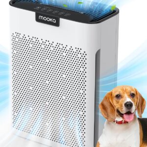 Air Purifiers for Home Large Room 2200 Ftยฒ with Washable Filters, MOOKA HEPA Filter Pet Air Purifier for Bedroom with Fragrance, Air Cleaner for Smoke Dust Pollen Pets Hair...