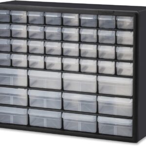 Akro-Mils 44-Drawer Plastic Drawer Storage Cabinet for Garage Organization, Bead Organizer, Building Bricks Storage, Teacher Toolbox, Makeup Organizer, 20" W x 6" D x 16" H,...