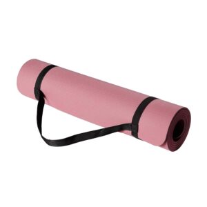 Amazon Basics 1/4 Inch Thick TPE Exercise Yoga Mat with Carrying Strap