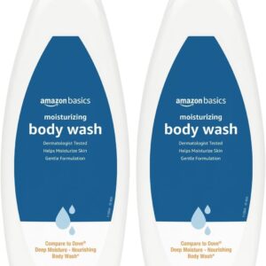 Amazon Basics Body Wash for Moisturizing Skin, Fresh, 22 fl oz (Pack of 2)