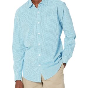 Amazon Essentials Mens Regular-Fit Long-Sleeve Casual Poplin Shirt