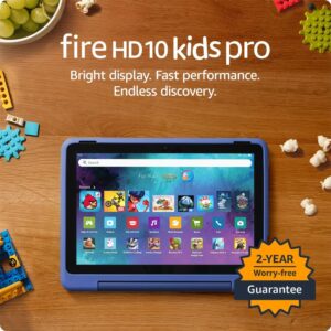 Amazon Fire HD 10 Kids Pro tablet (newest model) ages 6-12. Bright 10.1" HD screen, includes ad-free content, robust parental controls, 13-hr battery and slim case for older...