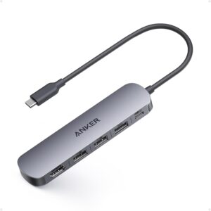 Anker USB C Hub, 5-in-1 USB Hub for Laptops, 4K HDMI Multiport Adapter with 90W Max Power Delivery, USBC & USBA Data Ports USB C Dongle, Compact for MacBook, Dell, and More...