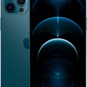 Apple iPhone 12 Pro, 128GB, Pacific Blue - Fully Unlocked (Renewed)