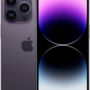 Apple iPhone 14 Pro, 128GB, Deep Purple - Unlocked (Renewed)