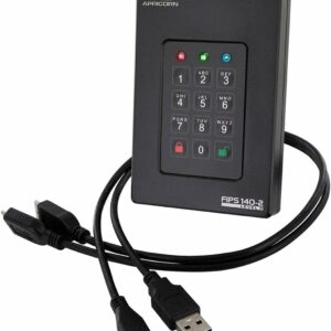 Apricorn 5TB Aegis Fortress L3- FIPS Level 3 Validated USB 3.0 Hardware Encrypted Portable Drive (AFL3-5TB)