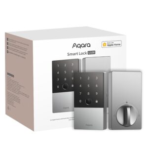Aqara Smart Lock U100, Fingerprint Keyless Entry Door Lock with Apple Home Key, Touchscreen Keypad, Smart Electronic Deadbolt, IP65 Weatherproof, Supports Apple HomeKit, Alexa,...