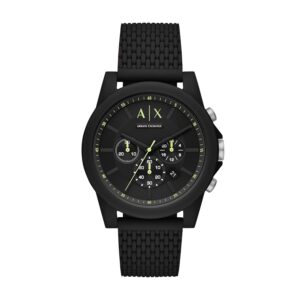 Armani Exchange AX Chronograph Watch for Men with Leather, Stainless Steel or Silicone Band