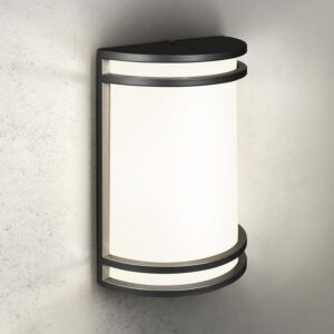 ASD 10 Inch LED Outdoor & Indoor Wall Mount Light Fixture - Matte Black Modern Wall Sconce Lighting - 15W 120-277V 3000K 4000K 5000K Adjustable Dimmable Front Door & Patio...