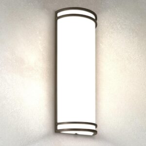 ASD 18 Inch LED Outdoor & Indoor Wall Mount Light Fixture - Oil Rubbed Bronze Modern Wall Sconce Lighting - 20W 120-277V 3000K 4000K 5000K Adjustable Dimmable Front Door & Patio...