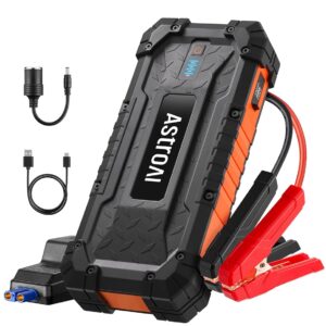 AstroAI S8 Ultra 4000A Jump Starter, 24000mAh Car Starter(All Gas, Up to 12L Diesel Engine), 12V Auto Battery Booster Pack, Jump Box with USB Quick Charge and DC/Type C Port,...