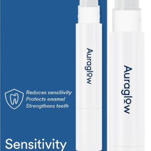 Auraglow Sensitive Teeth Relief Serum Gel, Reduces Tooth Sensitivity with Potassium Nitrate and Nano Hydroxyapatite, Remineralization Gel, Strengthens Teeth & Protects Enamel,...