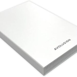 Avolusion HD250U3-WH 1TB USB 3.0 Portable External Gaming Hard Drive - White (for PS5, Pre-Formatted)