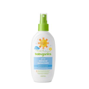 Babyganics Mineral Based Sunscreen Spray - SPF 50+ - Fragrance Free - 6.0 oz