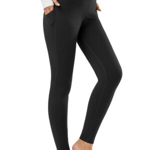 baleaf Women's Fleece Lined Leggings Thermal Warm Winter Tights High Waisted Yoga Pants Cold Weather with Pockets