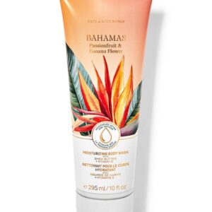 Bath and Body Works Bahamas Passionfruit & Banana Flower Moisturizing Body Wash 10 oz (Bahamas Passionfruit & Banana Flower)