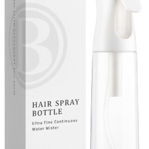 BeautifyBeauties Spray Bottle For Hair โ Continuous Mister Spray Bottle for Hairstyling, Cleaning, Plants, Pets, Barbers, Salons, Essential Oil Scents (10.1 Ounce)