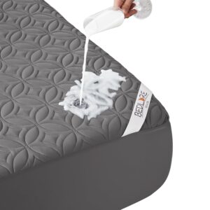 BEDLORE Waterproof Mattress Protector, Queen Size Mattress Pad Noiseless with Deep Pocket 6"-18" Depth, Soft Breathable Dirt-Proof Bed Mattress Cover Washable for Home, Bedroom,...