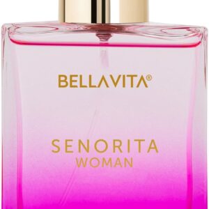 BellaVita Luxury SENORITA Perfume for Women (3.4 fl.oz) | Floral & Fruity Fragrance with Pomegranate, Mint & Musk | Notes of Yuzu and Lotus | Vegan & Cruelty-Free Womens Perfume