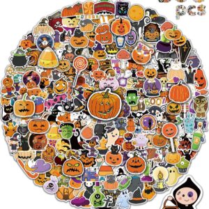 Benresive 300 Pcs Halloween Stickers for Kids - Bulk Halloween Crafts Party Favors, Goody Bag Stuffers, Waterproof Vinyl Laptop & Water Bottle Stickers