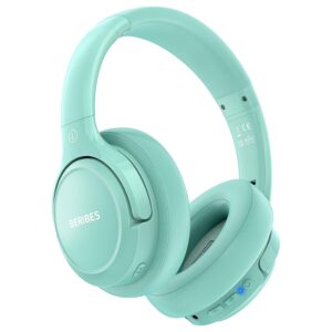 BERIBES Bluetooth Headphones Over Ear, 65H Playtime and 6 EQ Music Modes Wireless Headphones with Microphone, HiFi Stereo Foldable Lightweight Headsets, Deep Bass for Home...