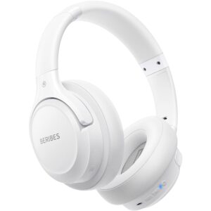 BERIBES Bluetooth Headphones Over Ear, 65H Playtime and 6 EQ Music Modes Wireless Headphones with Microphone, HiFi Stereo Foldable Lightweight Headsets, Deep Bass for Home...