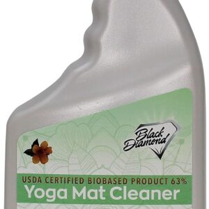 Black Diamond Stoneworks Yoga Mat Spray Cleaner: USDA Certified BIOBASED- Essential Oils, Safe for All Type of Materials, Exercise, Pilates, or Workout Mats. (1 quart)