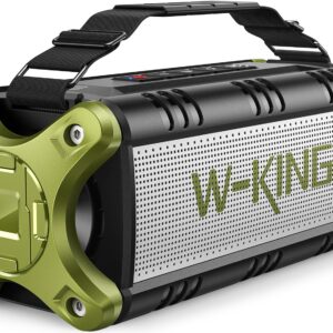 Bluetooth Speaker, 90W Max Loud Portable Speakers Wireless with Subwoofer *2, 50W Deep Bass Boombox/ IPX6 Waterproof/40H/EQ/Dual Pairing/TF/AUX, Large Outdoor Rugged Speaker for...