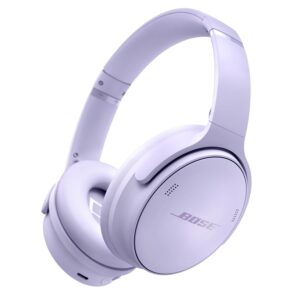 Bose QuietComfort Bluetooth Headphones, Wireless Headphones with Active Over Ear Noise Cancelling and Mic, Deep Bass, Up to 24 Hours of Playtime, Chilled Lilac - Limited Edition...