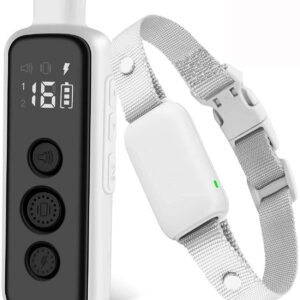 Bousnic Shock Collar for Dogs - Waterproof Rechargeable Dog Electric Training Collar with Remote for Small Medium Large Dogs with Beep, Vibration, Safe Shock Modes (8-120 Lbs)...