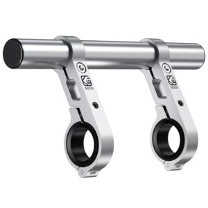 BRCOVAN Aluminum Alloy Handlebar Extender for Bicycle & Motorcycle, Bike Handlebar Extensions with Double Mounting Clamp Bracket, Fit for Round Rails 0.87'' / 1'' / 1.125'' /...